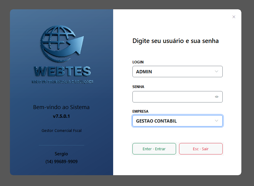 Tela de Login